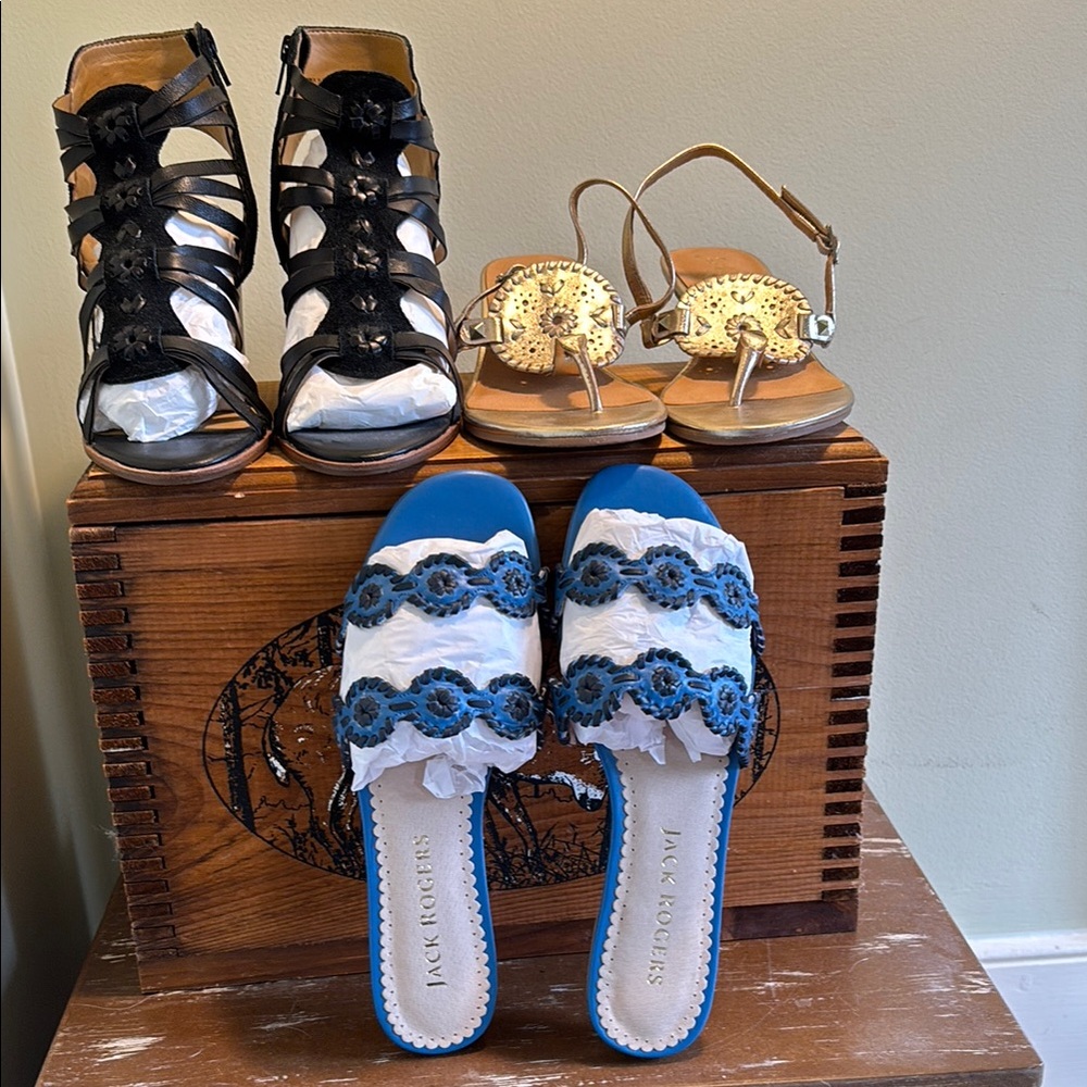 Jack Rogers package of 3 Women's Sandals